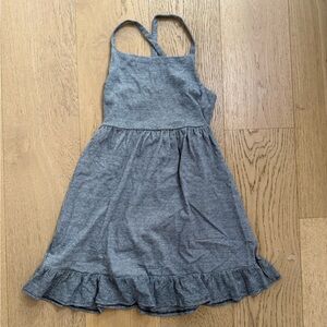 Gray Kids Dress w/cross straps